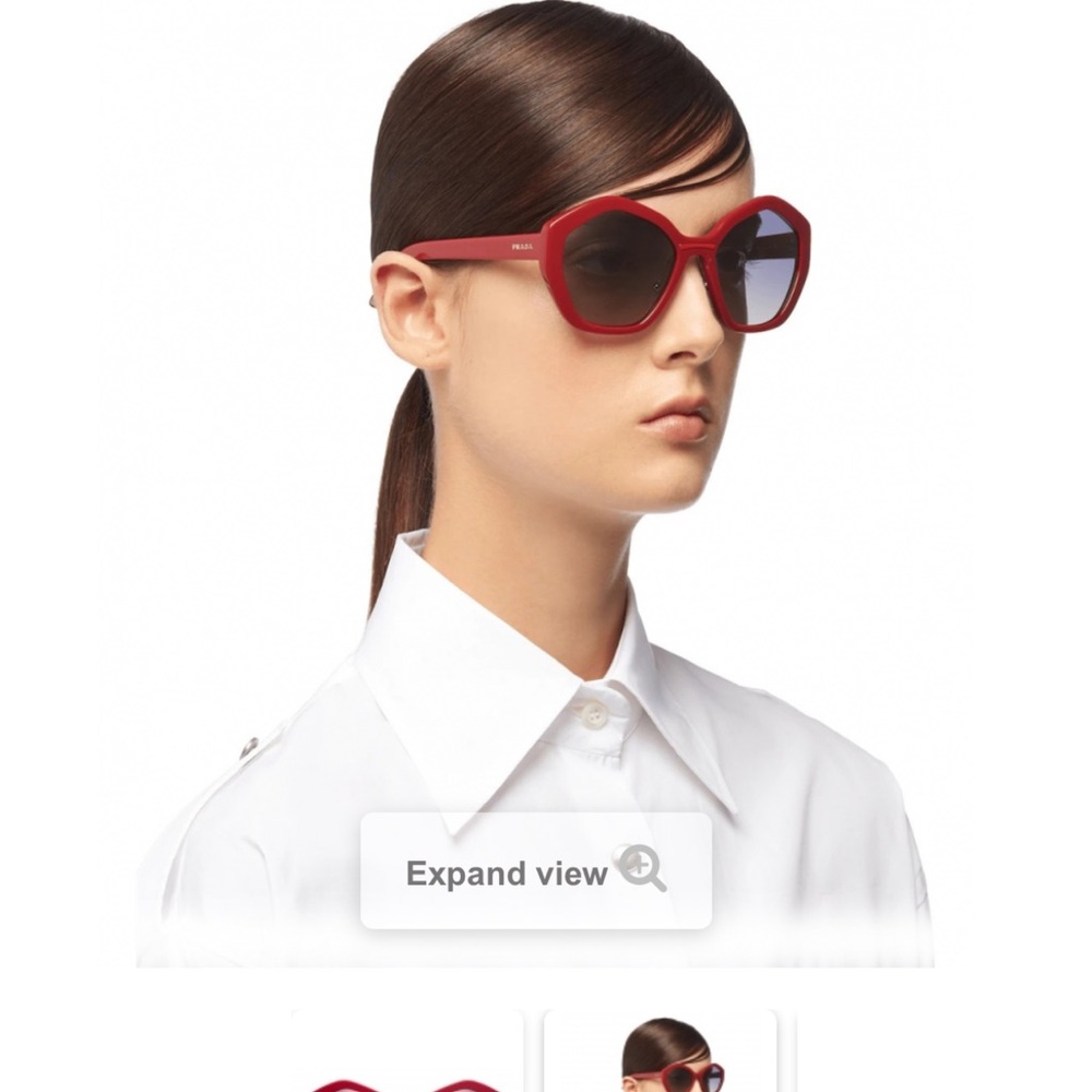 Prada red sunglasses